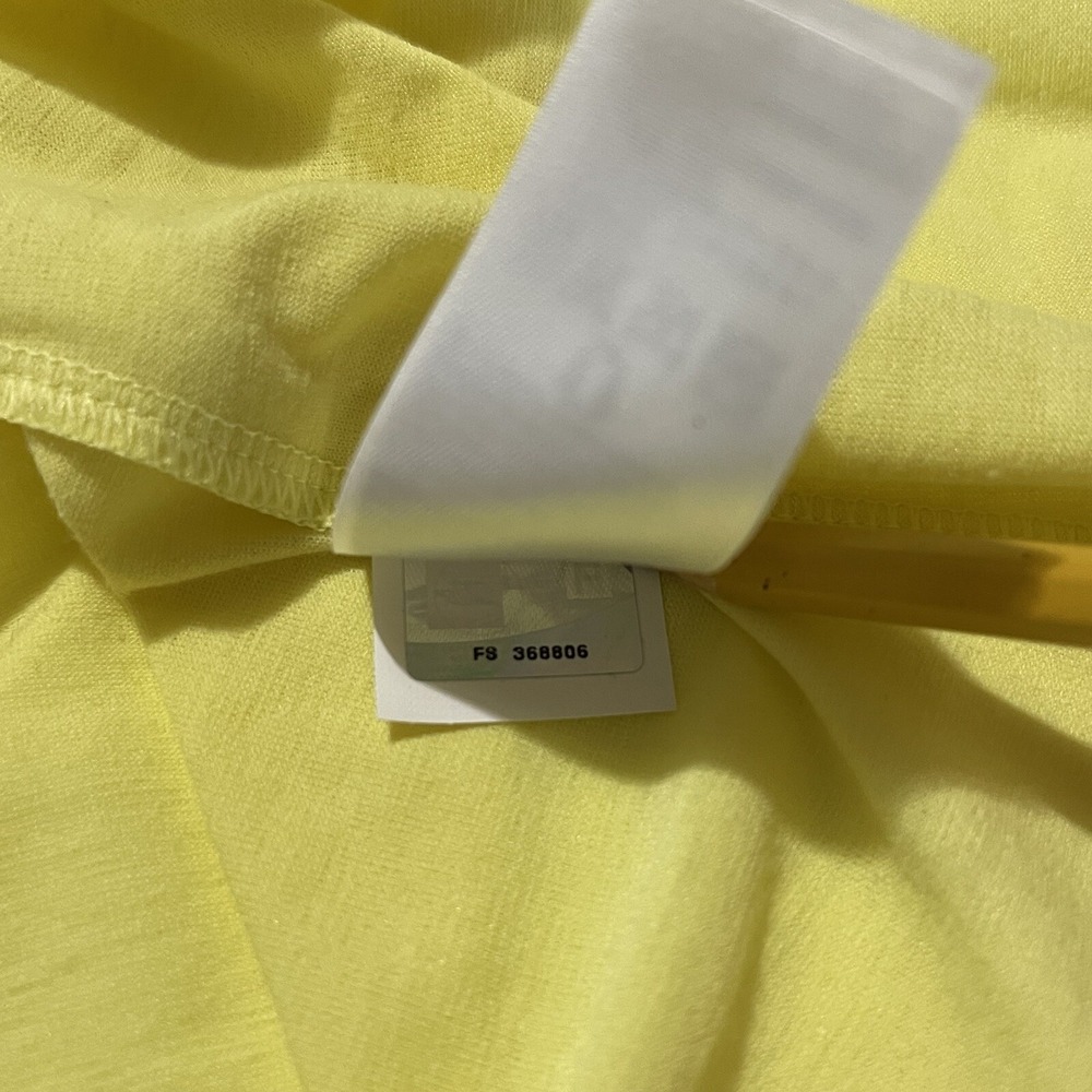 The North Face Vaporwick Tshirt Short Sleeve Lightweight Yellow Womens XL New - Picture 10 of 10